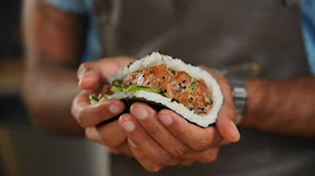 Salmon Omusando by Chef Bez